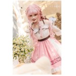 Nikki Tomorrow Perfect Score White Pink Printed Lolita Dress